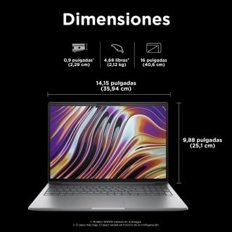 HP Workstation Zbook Power G11 16 R9 8945Hs 32GB 1TB RTX 2000 Ada Red W11P