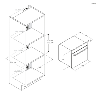 Horno Haier H6ID2P5B3YTX 78L GT pirolítico negro