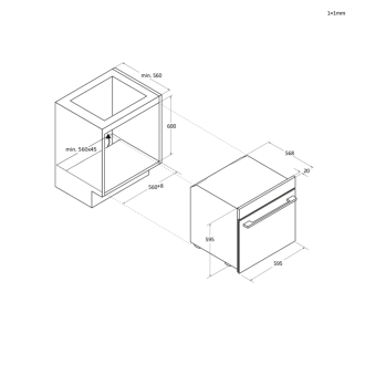 Horno Haier H6ID2P5B3YTX 78L GT pirolítico negro
