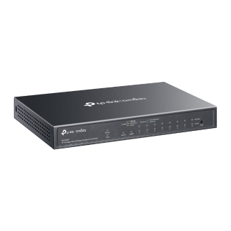 Switch semigestionable TP-Link ES210GMP 10P 1Gb 8xPoE+ 30W máx. 123W 1x SFP fácil gestión VLAN/IGMP