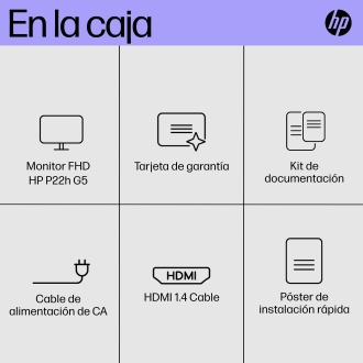 Monitor HP P22H G5 21.5" IPS VGA DP HDMI