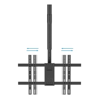 Soporte de techo TooQ LPCE2286TSLI-B para 2 pantallas de 43" a 86" negro