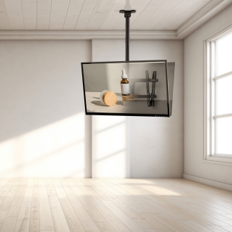 Soporte de techo TooQ LPCE2286TSLI-B para 2 pantallas de 43" a 86" negro