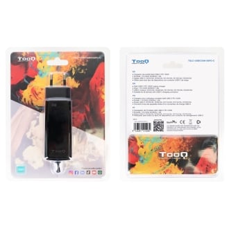 Cargador TooQ TQLC-USBCGAN100PD-C USB tipo C PD 100W con sistema GaN negro