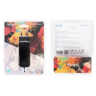 Cargador TooQ TQLC-USBCGAN90PD-C USB tipo C PD 90W con sistema GaN negro
