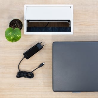 Cargador TooQ TQLC-USBCGAN65PD-C USB tipo C PD 65W con sistema GaN negro