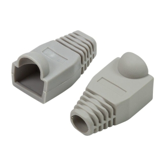 Kit 100 unidades capuchón RJ45 color gris