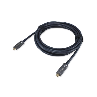 Cable Equip USB tipo C activo óptico macho/macho 4K transferencia 10Gbps 60w 5m negro