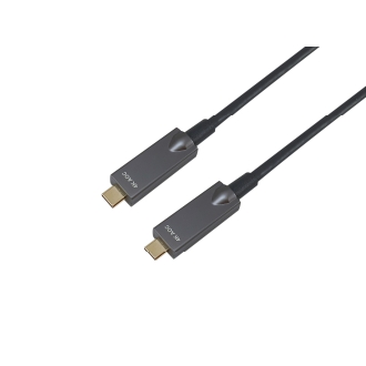 Cable Equip USB tipo C activo óptico macho/macho 4K transferencia 10Gbps 60w 5m negro
