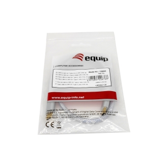 Cable Equip USB tipo C 3.2 macho/macho transferencia 10Gbps 5A 100w 2m blanco