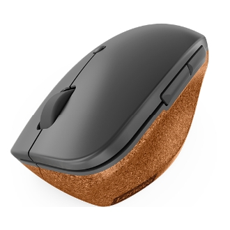 Ratón inalámbrico Lenovo Go ergonómico 6 botones 2400 DPI gris