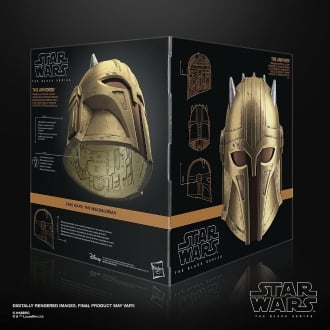 Casco electrónico hasbro star wars the mandalorian the black series the armorer