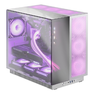 Caja E-ATX torre gaming Mars Gaming MCNOVA3 cristal cromado