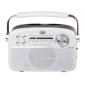 Radio Trevi RA 7F50 BT portátil carga solar + AW + SD TIF blanco