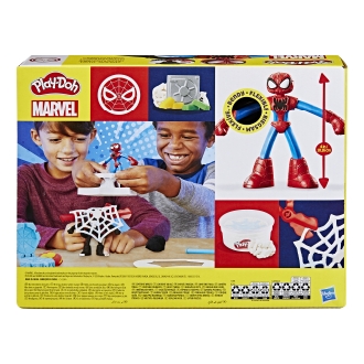 Juego hasbro play - doh spiderman launch and slice battle