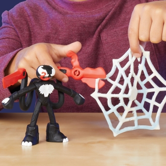 Juego hasbro play - doh spiderman launch and slice battle