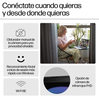 HP Pavilion 16-af0022ns Ultra 5 125u 16" 16GB 512GB W11 celeste