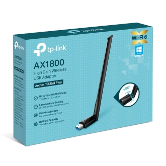 Adaptador USB WIFI 6 TPLINK ARCHER TX35U PLUS AX1800 1201Mbps 5GHz MU-MIMO USB 3.0