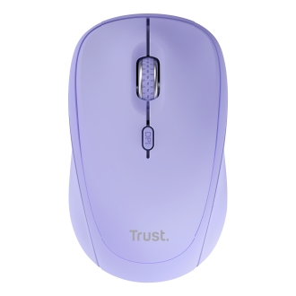 Ratón inalámbrico RF y bluetooth Trust YVI+ 1600DPI 3 dispositivos violeta