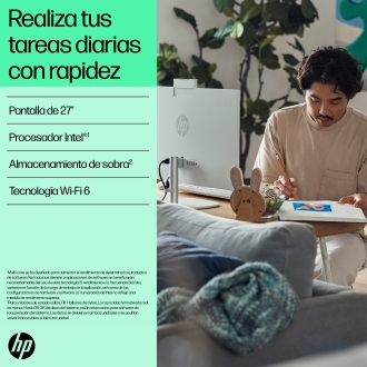HP 27-cr0081ns i5-1334u 27" táctil 16GB 1TB W11 incluye teclado y ratón