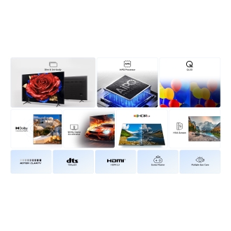 TV TCL 50" 50P7K UHD QLED Google TV Dolby Atmos