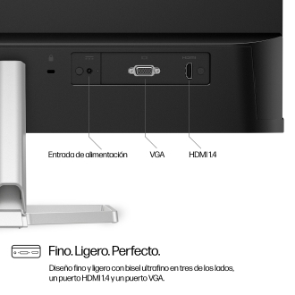 Monitor HP 524SF S5 24" IPS 100Hz 5ms VGA HDMI plata