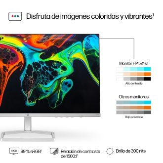 Monitor HP 524SF S5 24" IPS 100Hz 5ms VGA HDMI plata