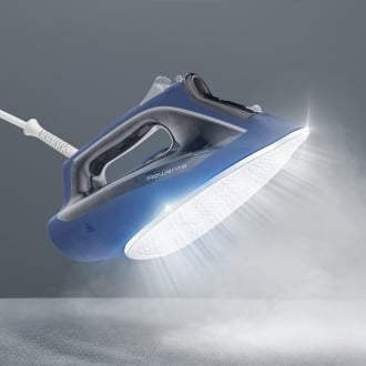 Plancha de vapor Rowenta DX1636D1 suela Microsteam 300 120g/min vapor 2400W azul