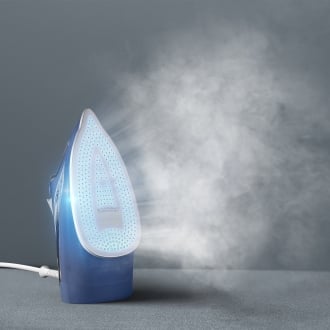 Plancha de vapor Rowenta DX1636D1 suela Microsteam 300 120g/min vapor 2400W azul