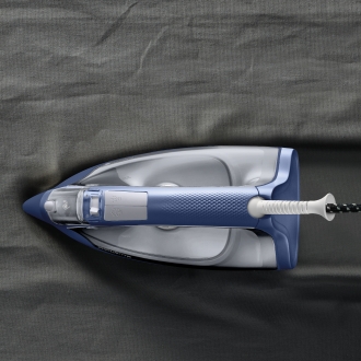 Plancha de vapor Rowenta DX1636D1 suela Microsteam 300 120g/min vapor 2400W azul