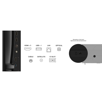TV TCL 55" 55P6K UHD Google TV HDR10 Dolby Audio