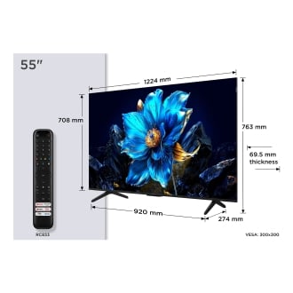 TV TCL 55" 55P7K UHD QLED Google TV Dolby Atmos