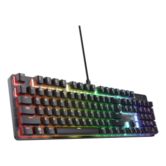 Teclado Trust Gaming GXT 871 Zora mecánico RGB negro