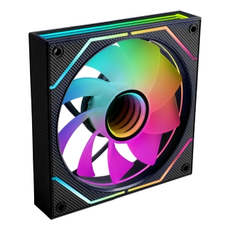 Kit 2×Ventilador interno ARGB Mars Gaming MF3DPROX2R negro 120mm ARGB 360º PWM aspas invertidas