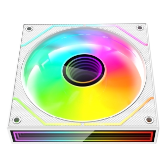 Kit 3×Ventilador interno ARGB Mars Gaming MF3DPROKIT blanco 120mm ARGB, ARGB hub, RF remote