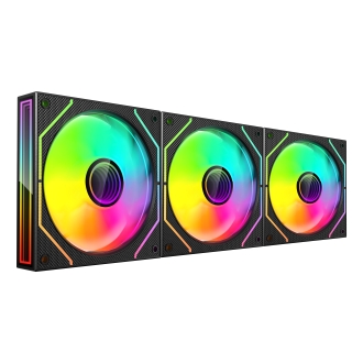 Kit 3×Ventilador interno ARGB Mars Gaming MF3DPROKIT negro 120mm ARGB, ARGB hub, RF remote
