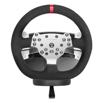 Volante Mars Gaming MWHRSX force feedback motor dual, pedales y palanca multiplataforma
