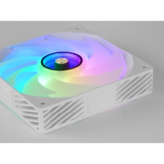 Kit 4×Ventilador interno ARGB Mars Gaming MF3DPROKIT blanco 120mm ARGB hub RF remote
