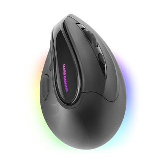 Ratón inalámbrico Mars Gaming MMSK PAW3104PRO 8400 DPI ergonómico vertical 9 bot. mecánicos Huano negro