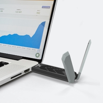 Adaptador USB WiFi 7 TP-Link Archer TBE400UH tribanda 2880 Mbps MU-MIMO base USB 3.0