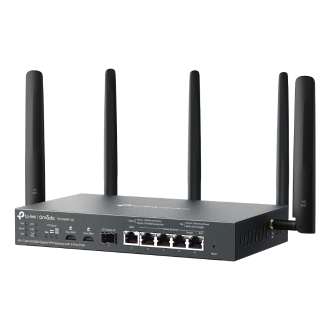 Router LTE VPN WiFi 6 TP-Link Omada ER706WP-4G+ AX3000 2402 Mbps 2xNanoSIM 1xWAN Gb 1×SFP Gb 4xLAN Gb