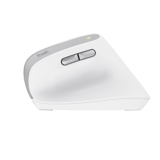 Ratón inalámbrico Trust Bayo II ergonómico vertical 6 Bot. Recargable blanco