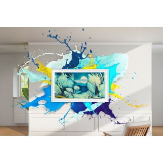 TV Samsung 55" TQ55LS03F UHD QLED The Frame blanco
