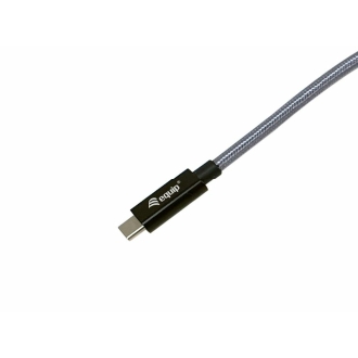 Cable Equip USB tipo C Acodado 3.2 macho/macho transferencia 20G 240w 4K 1m