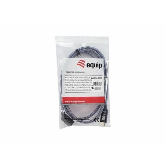 Cable Equip USB tipo C Acodado 3.2 macho/macho transferencia 20G 240w 4K 1m
