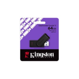 Memoria USB 3.2 Kingston DTXS 64GB negro