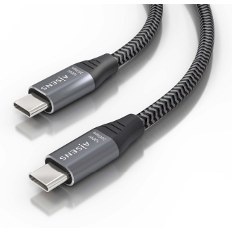Cable USB 3.2 Tipo C Aisens macho/macho 100W 20Gbps 3m Gris