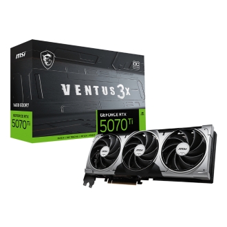 Tarjeta gráfica MSI RTX 5070 Ti 16GB GDDR7 Ventus 3X OC