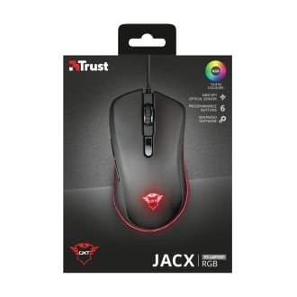 Ratón Trust Gaming RGB GXT 930 JACX RGB 6400DPI 8 Botones programales (2 PARA PULGAR)