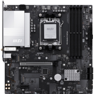 Placa base MSI Pro B840M-P Wifi6e mATX AM5 4xDDR5